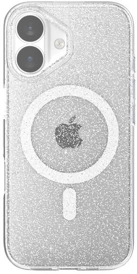 Mbështjellëse Prodigee Superstar për iPhone 17, transparencë me glitter, dy shtresa, transparente