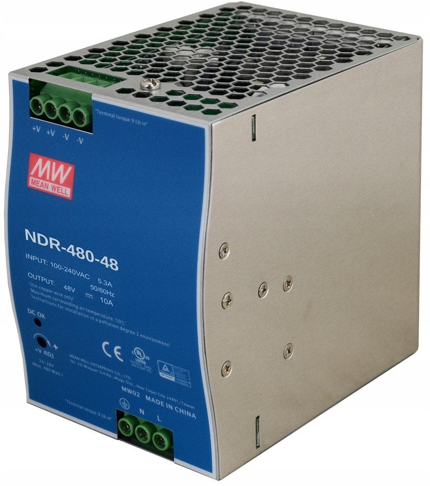 Furnizim energjie Mean Well NDR-480-48, 48V, 10A 480W, gri