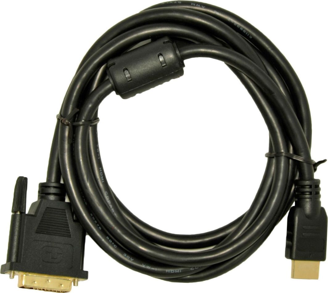 Кабел Akyga HDMI - DVI, 1.8 м, црн
