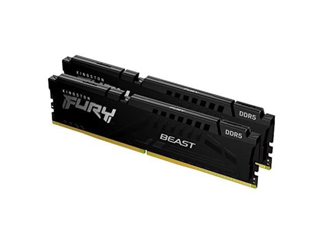 Memorie RAM desktop Kingston FURY Beast KF560C30BBEK2-64, 64GB DDR5 6000MHz, CL30, e zezë