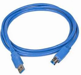 Kabllo Gembird USB-A - USB-B, 3m, i kaltër