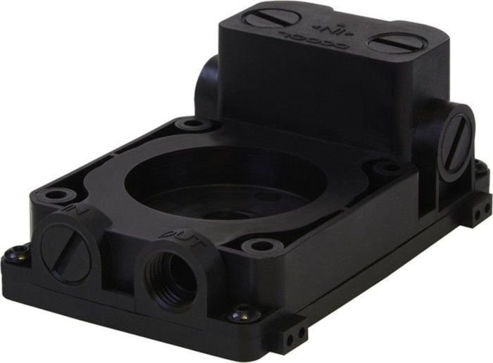 Rezervuar uji Alphacool ES 1U DDC, për pompa DC LT, G1/4", i zi