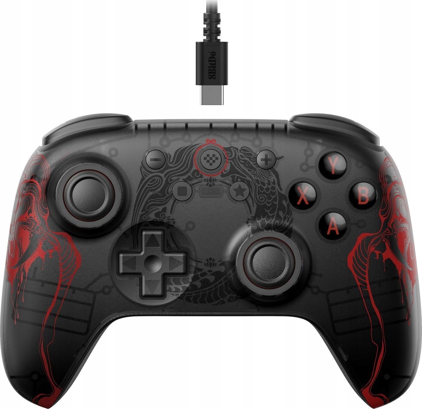 Гејмпад 8BitDo Black Myth Wukong Ultimate 2C, Hall Effect, за PC и Android, црн