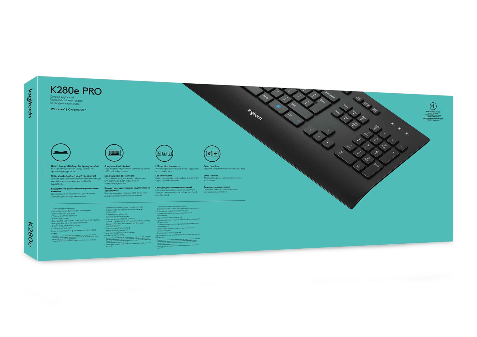 Tastierë Logitech K280e, USB, e zezë