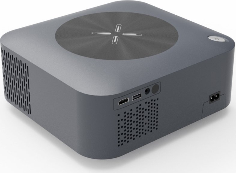 Projektor multimedia Art X6pro, LED Full HD, Android TV, Wi-Fi Bluetooth, i bardhë