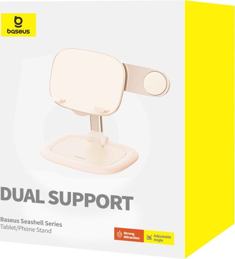 Држач за телефон и таблет Baseus Seashell, прилагодлив, преклоплив, розов