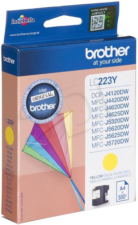 Ngjyrë për printer Brother LC223Y, e verdhë