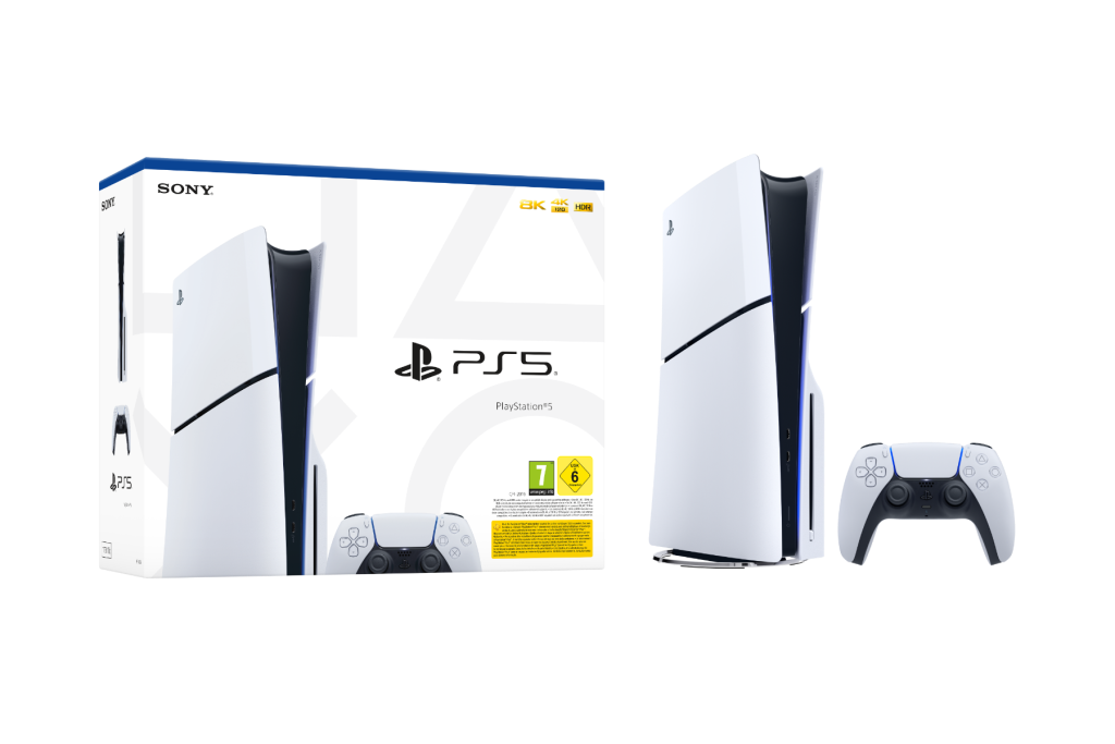 Konzolë Sony PlayStation 5 Slim Blu-Ray, i bardhë