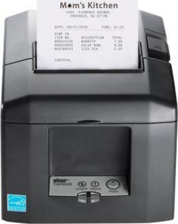 Printer termik gjysmë-industrial i etiketave Star Micronics TSP654IID-24, i zi