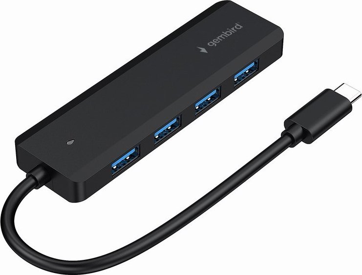 Shpërndarës USB Hub Gembird, i zi