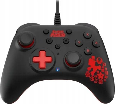 Kontroller NoName Horipad Turbo, me kabllo, i zi / i kuq