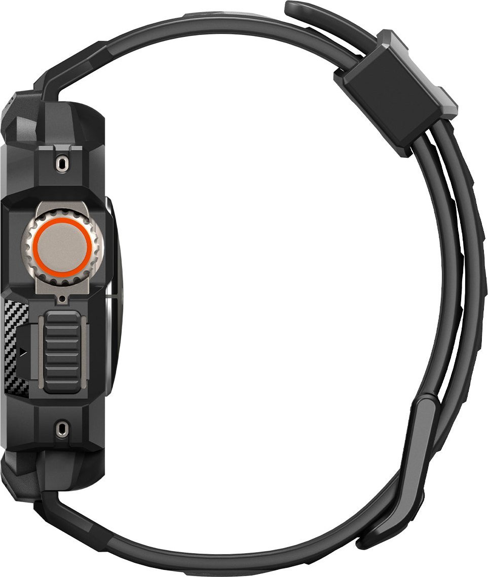 Kësë dhe rrip për orë Spigen Rugged Armor Pro, Apple Watch Ultra 49mm, i zi