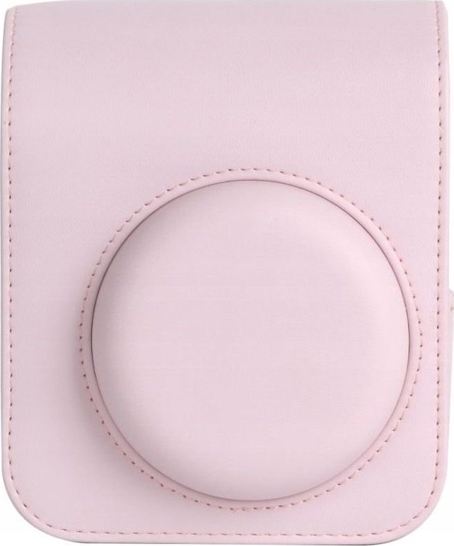 Këllëf LoveInstant për Fujifilm Instax Mini 12, lëkurë eko, me rrip, rozë