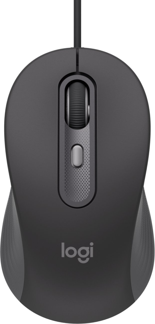 Maus Logitech Signature Wired M520, USB C, për biznes, gri grafit