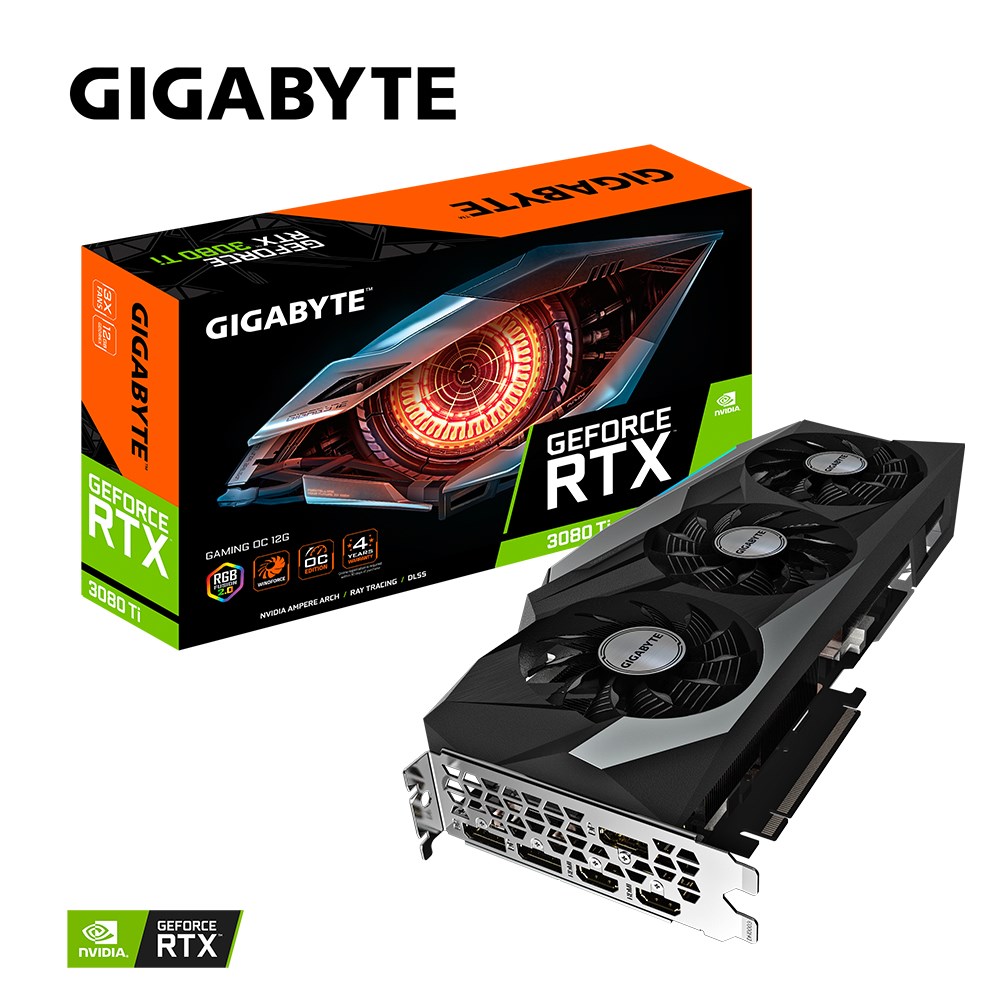 Kartë grafike GIGABYTE Gaming NVIDIA GeForce RTX 3080 Ti, OC, 12 GB GDDR6X