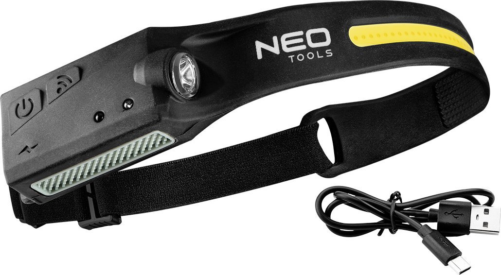 Dritë koke Neo Belt 2 in 1, LED 350 lm, USB C, sensor lëvizjeje, IPX4