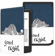 Këllëf grafik për eBook PocketBook Verse Pro 629 634 Snow Cat, plastik, mbyllje magnetike, shumëngjyrësh