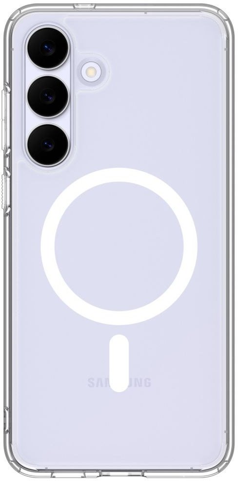 Mbulesë telefoni Spigen Ultra Hybrid MagFit për Galaxy S25 FE, transparente, e bardhë