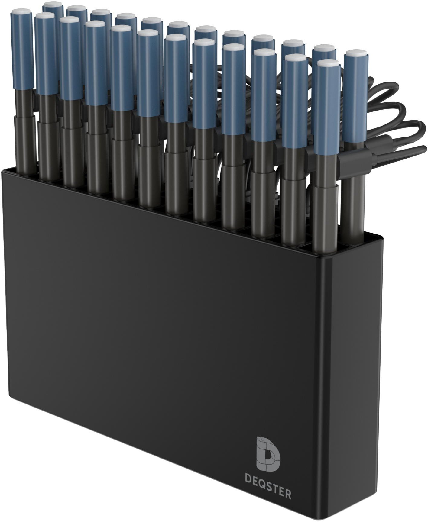 Paketë Deqster Stylus dhe Adapter 40W për notebook, i zi