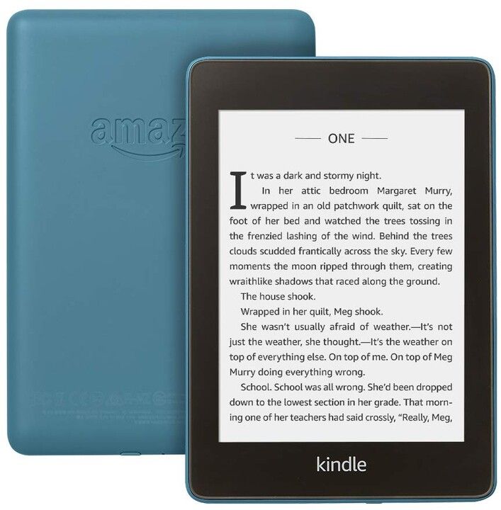 Foto e Tablet për lexim Amazon Kindle Paperwhite 4 (2018), 6", 8GB, i kaltër