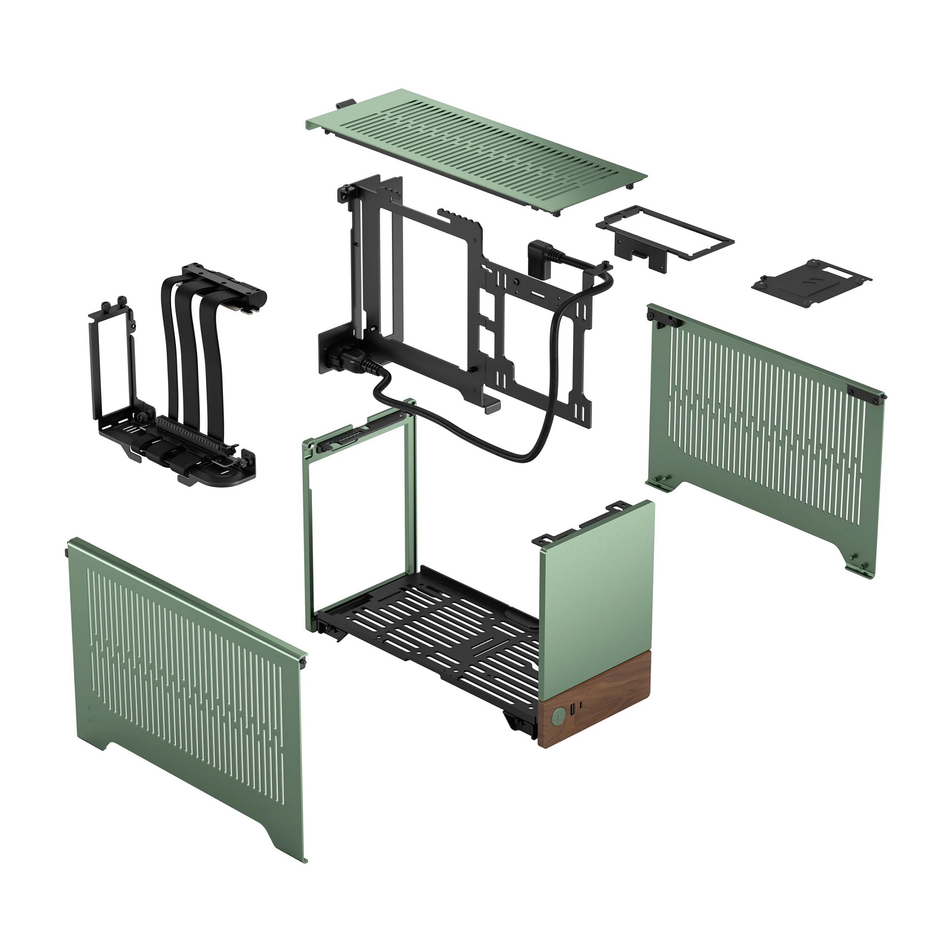 Kasë për PC Fractal Terra, e gjelbër