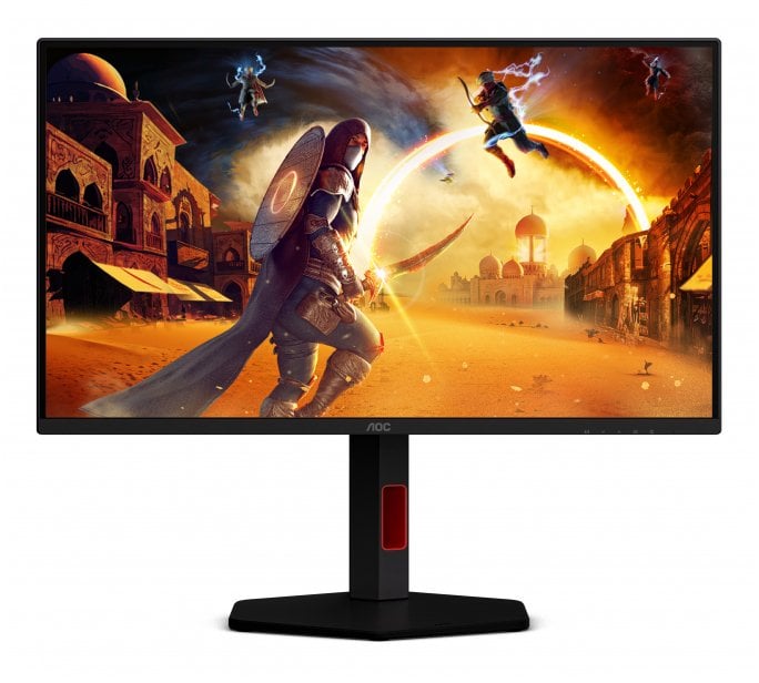 Monitor gaming AOC G4 25G4KUR, 24.5", Full HD, 420Hz, i zi me të kuqe
