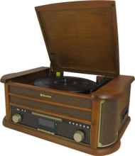 Gramafon Roadstar HIF-1993D BT, CD dhe kasetë, Bluetooth, dru