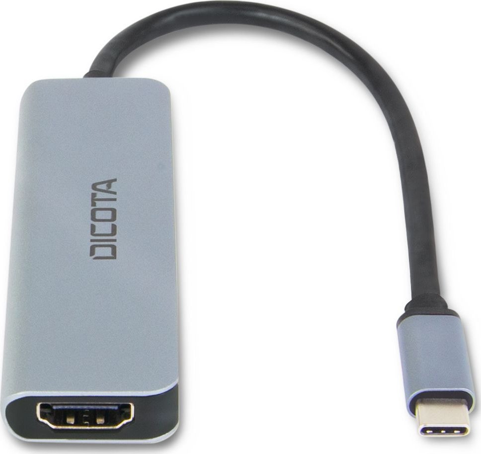 Hub USB Dicota USB C 5 in 1, HDMI 4K, PD 100W, argjend