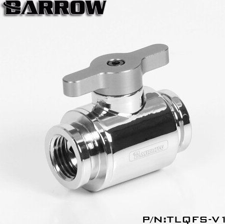 Valvul shkarkimi Barrow Ball Valve, 10mm, G1/4", argjendtë
