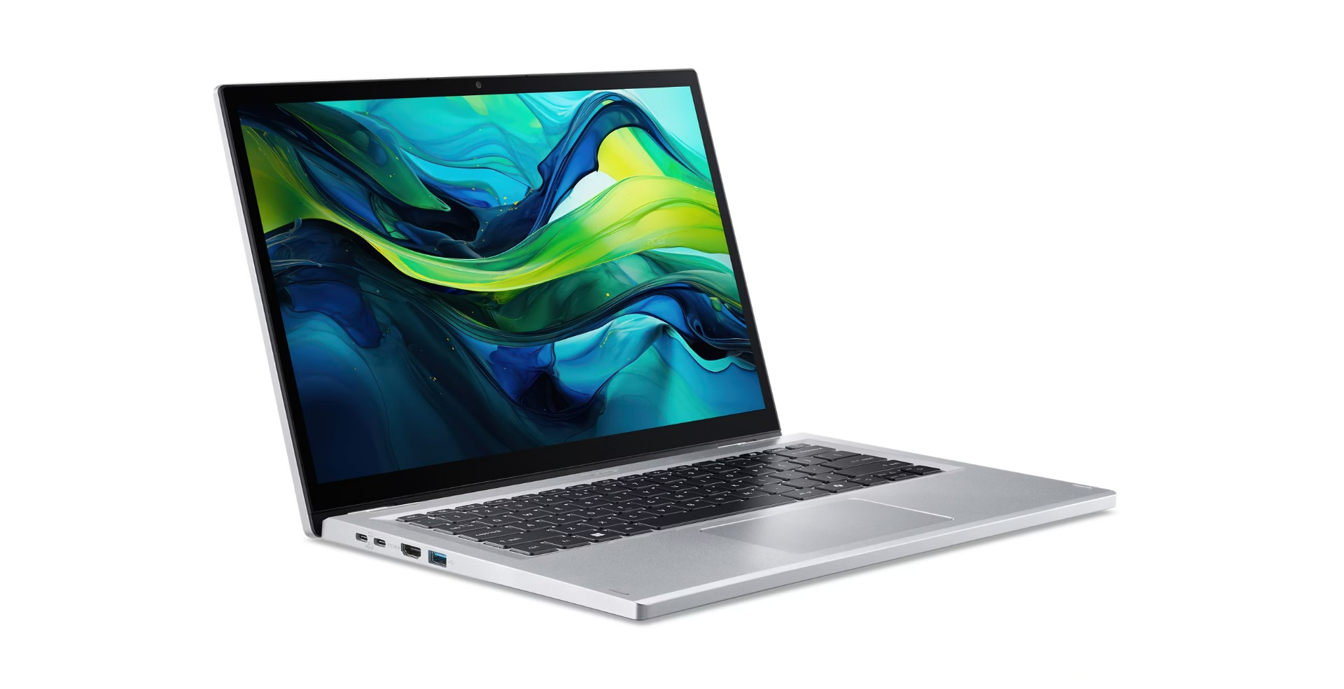 Laptop Acer Aspire Go Spin 14, 14" WUXGA, Intel N‑Series, 16 GB RAM, 512 GB SSD, i argjendë