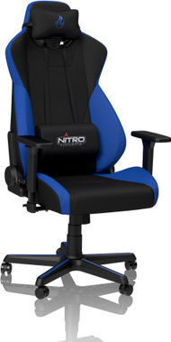 Karrige gaming Nitro Concepts S300, sedilje e mbushur, ergonomike, e zezë blu