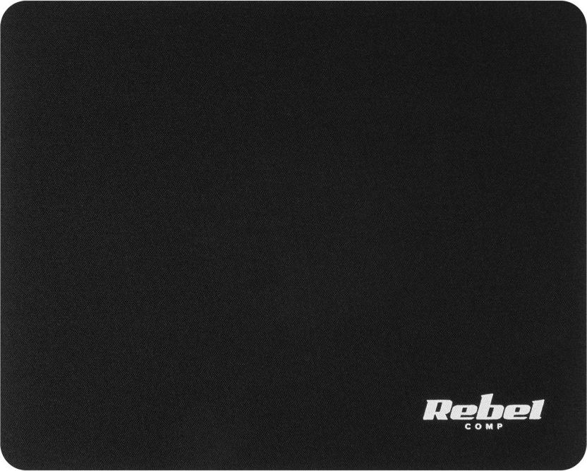 Mouse pad Rebel KOM1190, sipërfaqe pëlhure, pjesë gome kundër rrëshqitjes, i zi