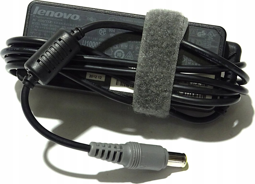 Adapter karikues Lenovo AC 65W, lidhje rrethore, i zi