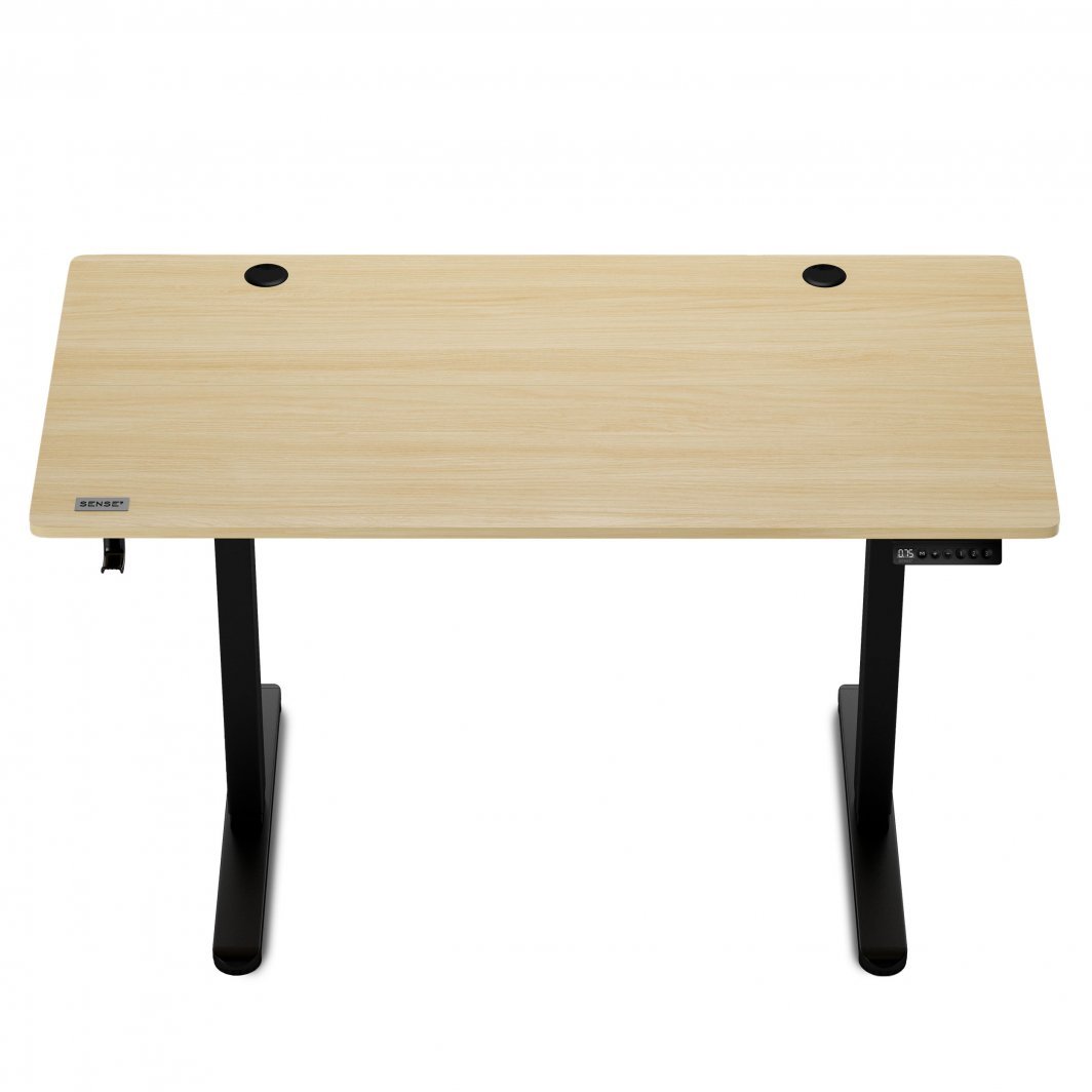 [OUTLET] Tavolinë elektrike SENSE7 Nojo, 120cm x 60cm, e zezë/ druri e hapur