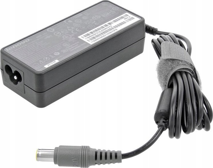 Adapter karikues Lenovo AC 65W, lidhje rrethore, i zi