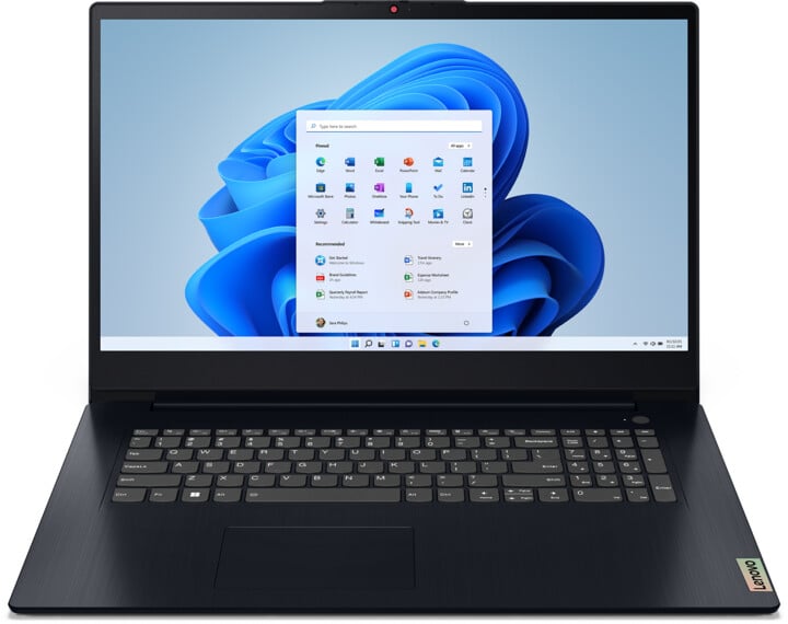 Laptop Lenovo IdeaPad 3 17IAU7, 17,3", Intel Core i3 1215U, 8GB RAM, 512GB SSD, Intel UHD Graphics, i kaltër