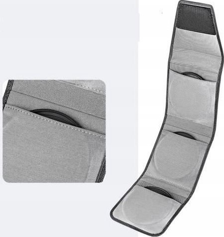 Etui për filtra fotografikë K&amp;F Concept KF13.138, për 3 filtra 67 82mm, e zezë