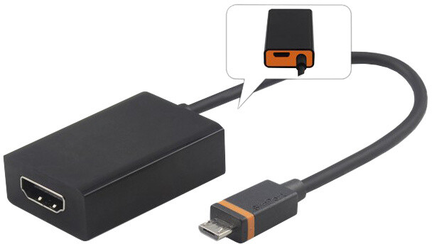Përshtatës PremiumCord SlimPort/MyDP, HDMI me micro USB