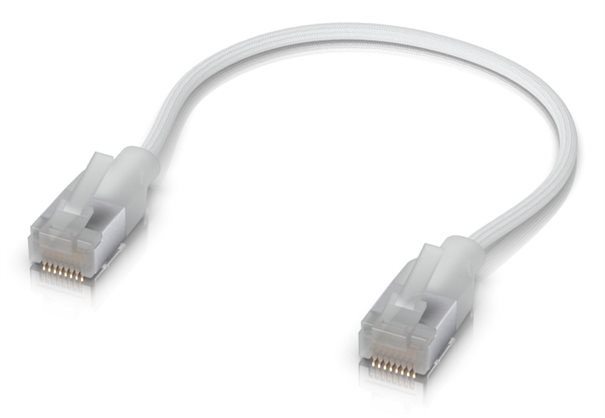 Kabllo rrjeti Ubiquiti UACC-Cable-Patch-EL-C6A-0.15M-W-24, RJ45, 0.15m, e tejdukshme