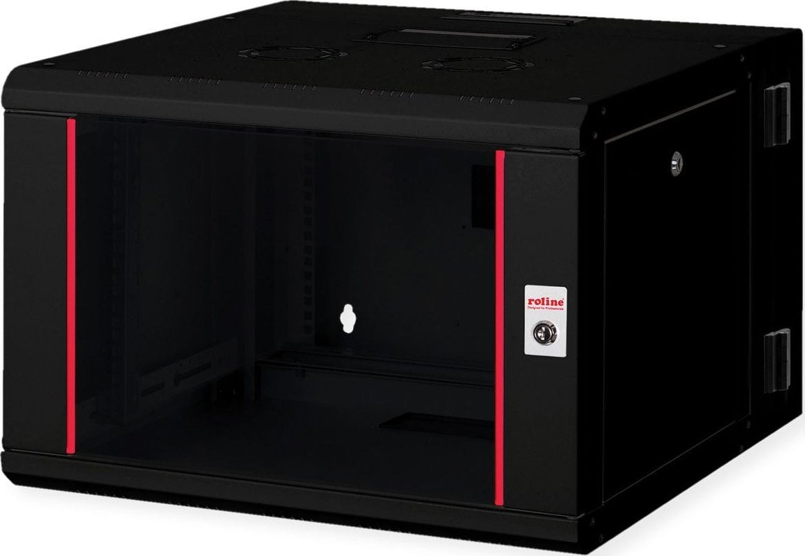 Kabinet muri ROLINE Wall Cabinet Pro 7U, 48.26 cm, çelik, gri