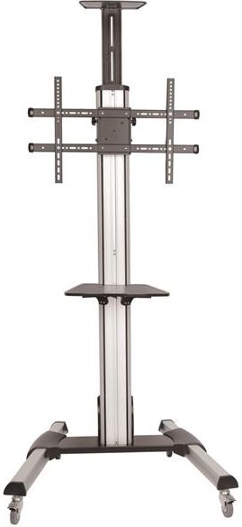 Karrocë TV StarTech.com, për 32" 75", rregullim lartësie, rrota me bllokim, e zezë