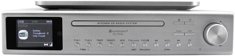 Radio CD Soundmaster EliteLine UR2180SI, DAB+, FM, 6W, argjendi