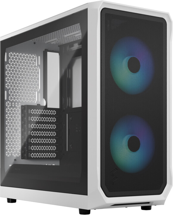 Куќиште Fractal Design Focus 2 RGB White TG Clear Tint