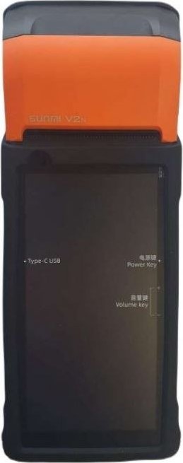 Mbulesë silikoni Sunmi V2s, për terminal POS, portokalli