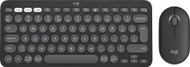 Set tastierë dhe maus Logitech Pebble 2 Combo for Mac, wireless, kompakt, gri