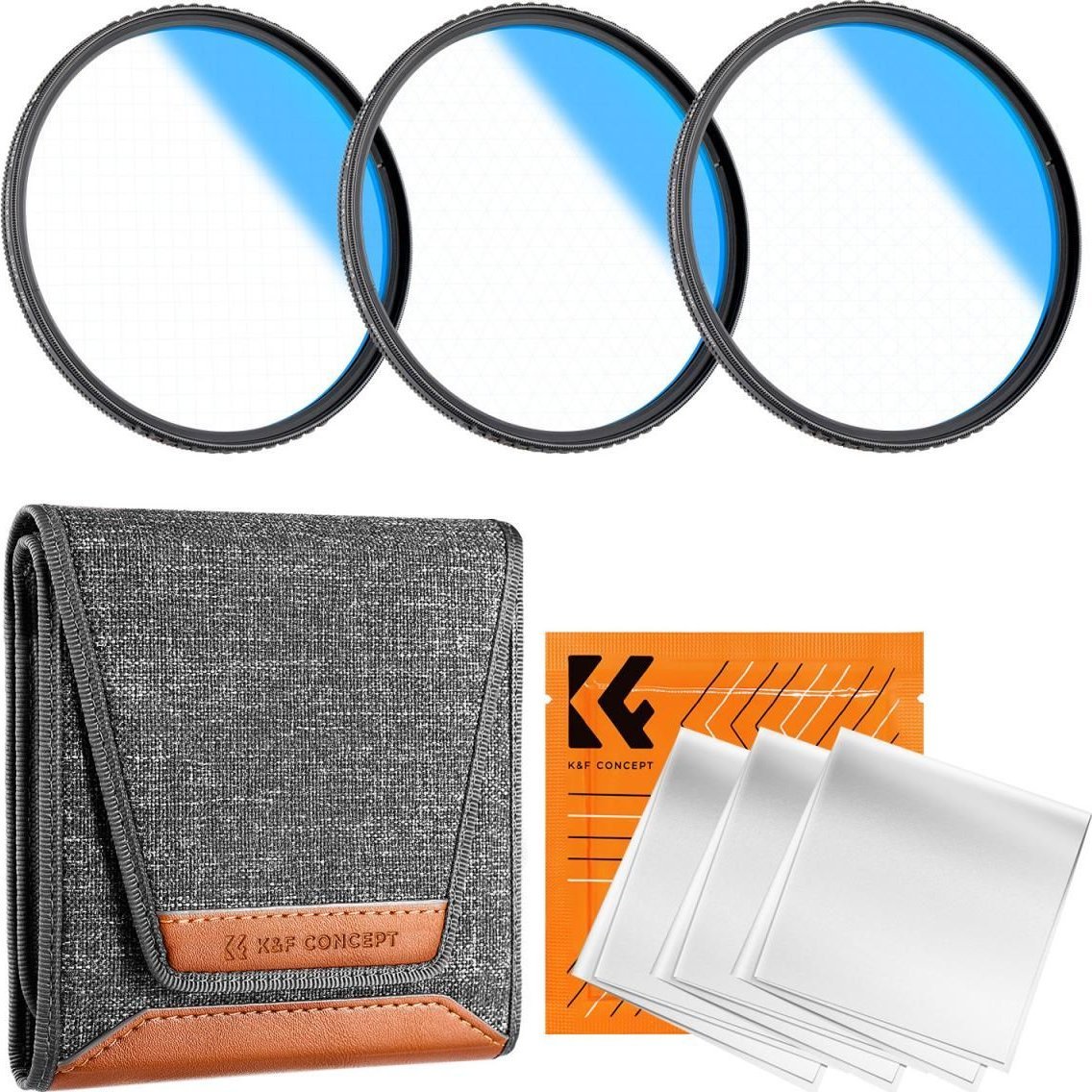 Filter UV për objektiv K&amp;F Concept K-Series, 77mm, xham optik MC, me kapak lenteje