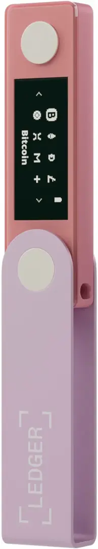 Pajisje për kriptovaluta Ledger Nano X, rozë