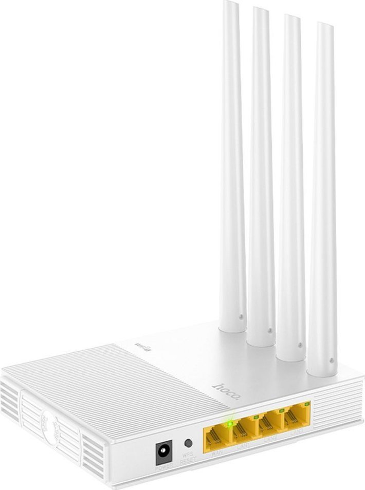 Ruteri Hoco HI31, WiFi 5 Dual Band, 4 antena, i bardhë