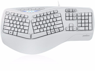 Tastierë ergonomike Perixx Periboard-512, USB, layout gjerman QWERTZ, e bardhë