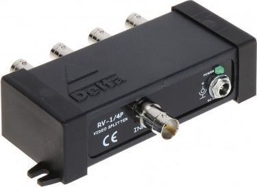 Ndarës video Delta VIDEO SPLITTER RV-1/4P, 1 në 4 dalje, për sisteme PAL